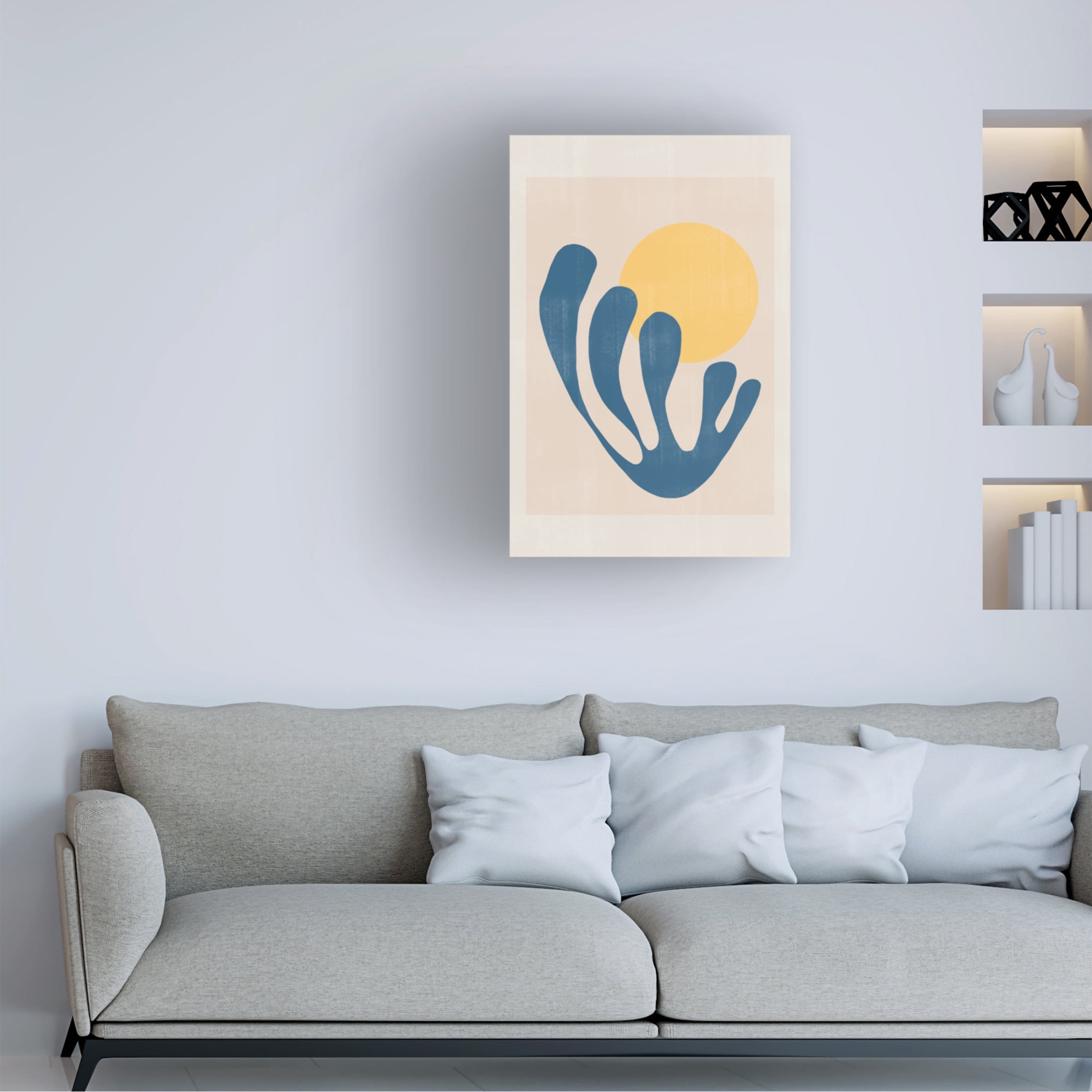Trademark Fine Art THE MIUUS STUDIO Modern Plant No1 Canvas Wall Art