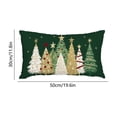 thumbnail image 6 of Christmas Throw Pillow Covers, 12''x20'' Christmas Tree Print Soft Linen Pillow Cases for Christmas Winter Holiday Sofa Bed Decor, 6 of 6