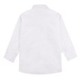 thumbnail image 2 of Sxiwei Little Kids Boys Teens Classic Formal White Dress Shirt Long Sleeve Button Down Uniform Oxford White 16/130, 2 of 7