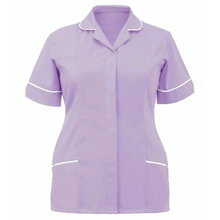 

TAIAOJING Scrubs for Women Nurses Tunic Uniform Clinic Carer Lapel Protective Tops