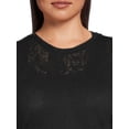 thumbnail image 4 of Avia Women's Plus Size Burnout Snakeskin Print Top, 4 of 5