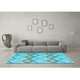 thumbnail image 3 of Ahgly Company Indoor Rectangle Southwestern Light Blue Country Area Rugs, 7' x 9', 3 of 4