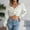 White, variant on Babysbule Sweaters for Women Women's Fashion Casual Colorful Long Sleeve Off Shoulder Knit Sweater Crew Neck Sweater