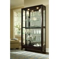 thumbnail image 2 of Pulaski Curios 5 Shelf Curio Cabinet with Sliding Door in Deep Brown, 2 of 9