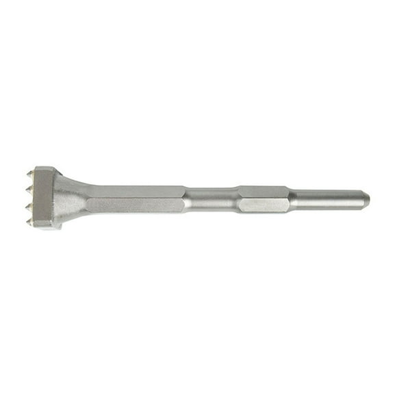 Amdohai 16 Teeth Square Shank Alloy Point Groove Gouge Flat Concrete Chisel Tile Repasting Tool Electric Hammer Bits Bridge/Slabstone/Wall/Cement Pavement Chisel Bits