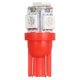 thumbnail image 2 of DC12V 1W 5 LED Bombilla de coche Paquete de 10 T10 Base Socket Holder Luz roja, 2 of 8