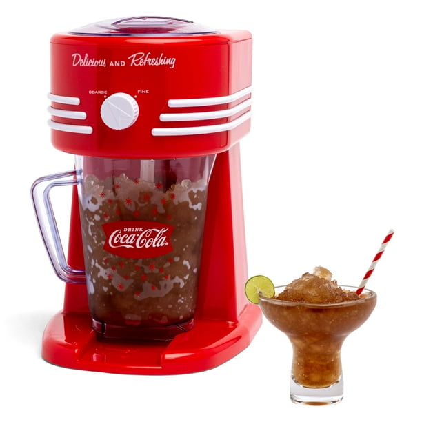 Máquina para hacer bebidas congeladas Nostalgia Coca-Cola 1.2 L con acero inoxidable