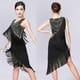 thumbnail image 3 of Vestido con Flecos para Mujer Sunnimix Vestidos de baile latino M, 3 of 8