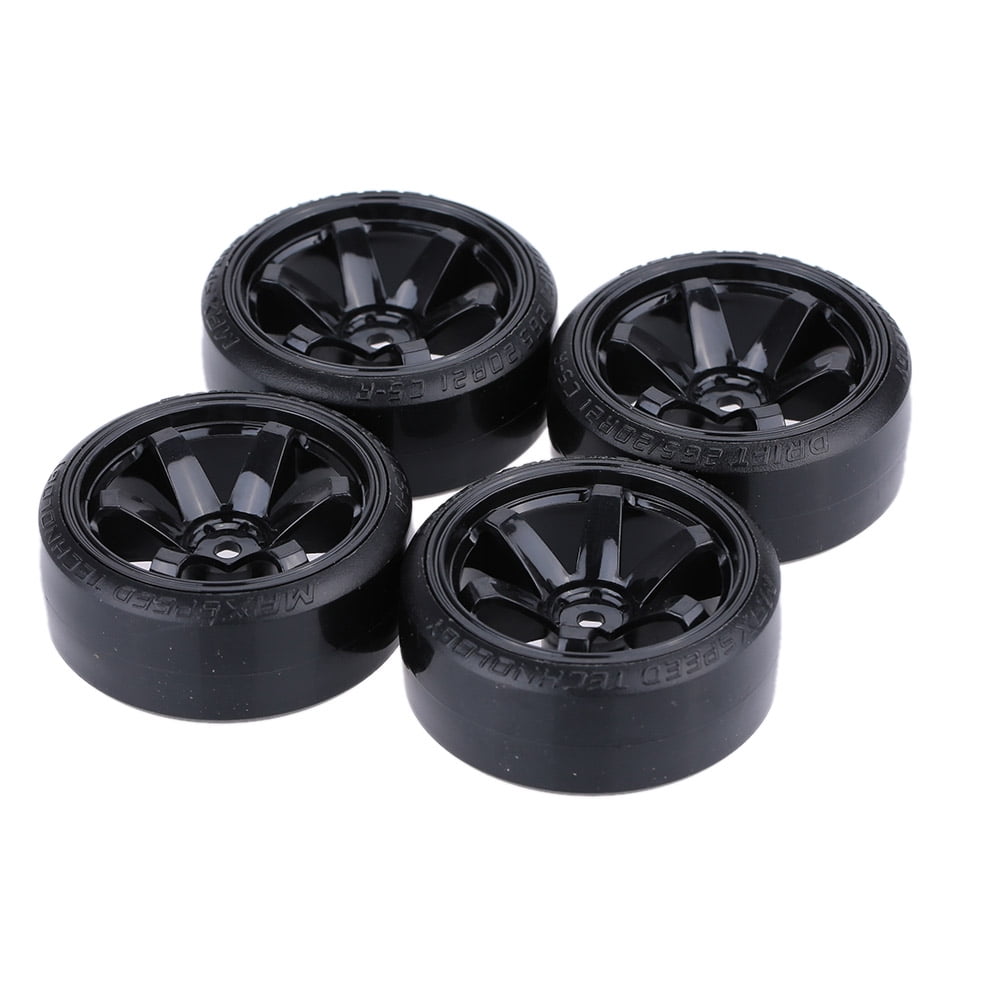 4pcs 1/10 Soft On-road RC Drift Car Tire With Sponge for Traxxas HSP Tamiya HPI 