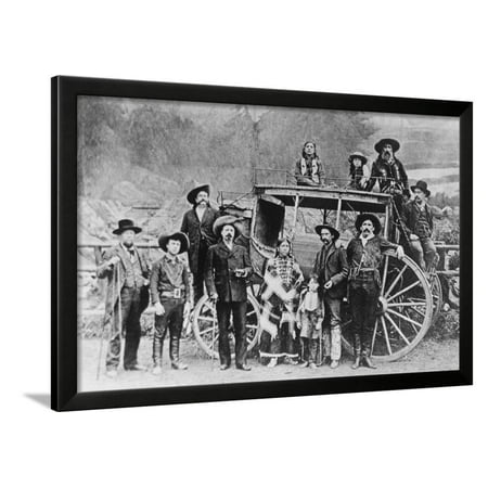 Buffalo Bill Cody's Wild West Troupe Framed Print Wall (Best Of The West Cody Wy)