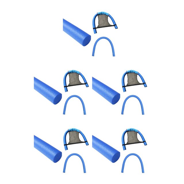 Wosthever Silla de natación Bar Piscina portátil Anillo Varilla Cama Nylon Agua Nadar Hamaca Juguete para niños Adultos, Azul Type2 NO2