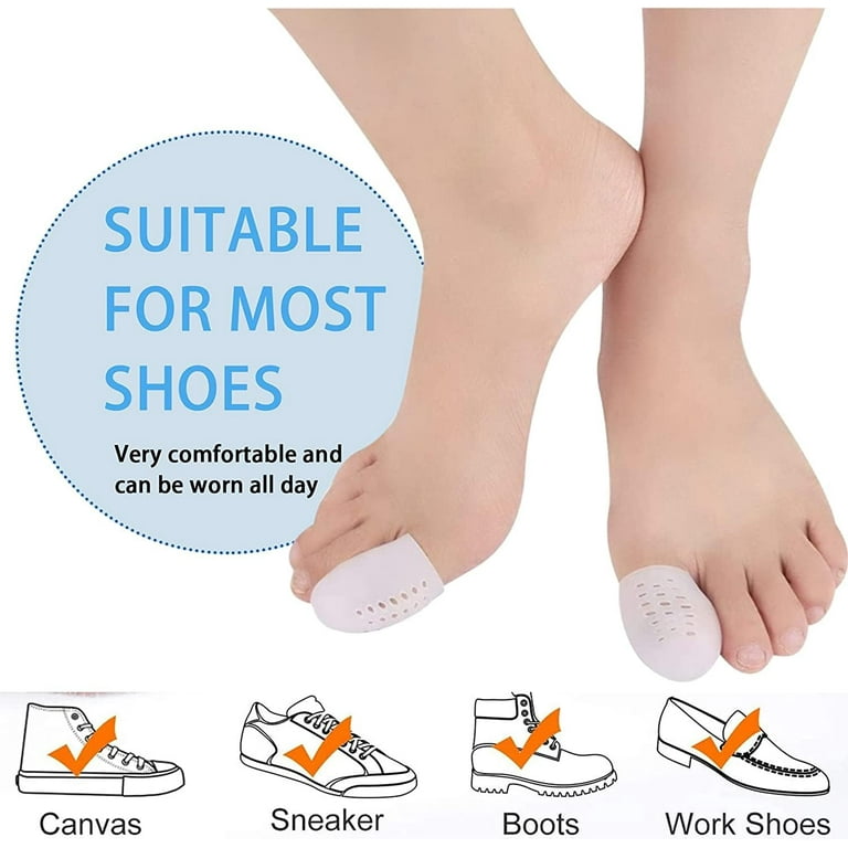 Gel Big Toe Protectors, 24 Pack of Breathable Big Toe Caps