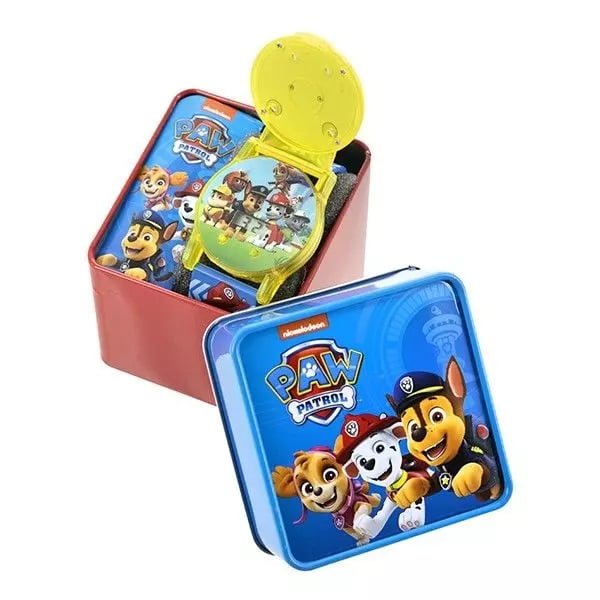 Paw Patrol Flip Top LCD Date & Time Watch in Tin Case