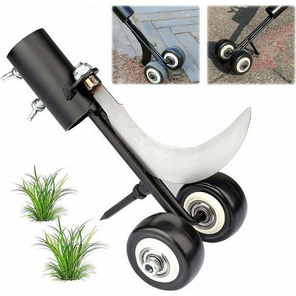 Jinsinto Manual Weeding Tool, Manual Weeder with Wheels Garden Weeding Tool for Cleaning Between Flagstones, Blocks, Patios and Lawns