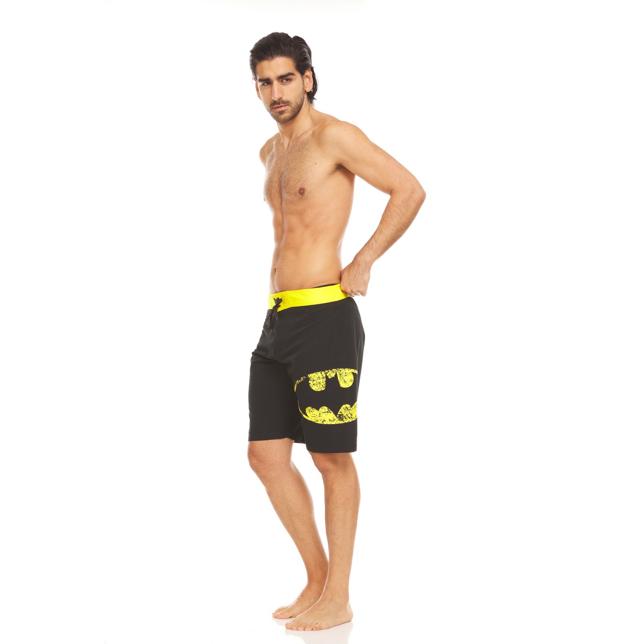 Batman 803487-medium 32-34 Batman Symbol Board Shorts, Heather