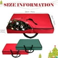 thumbnail image 3 of 30" x 30" Christmas Tree Storage Bag Large Storage Container Polyester Christmas Tree Bag with Handles and Zippers for Xmas Decorations, A, 3 of 9