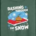 thumbnail image 3 of SpongeBob SquarePants - Dashing Through The Snow - Women's Lightweight French Terry Long Sleeve Shirt, 3 of 6