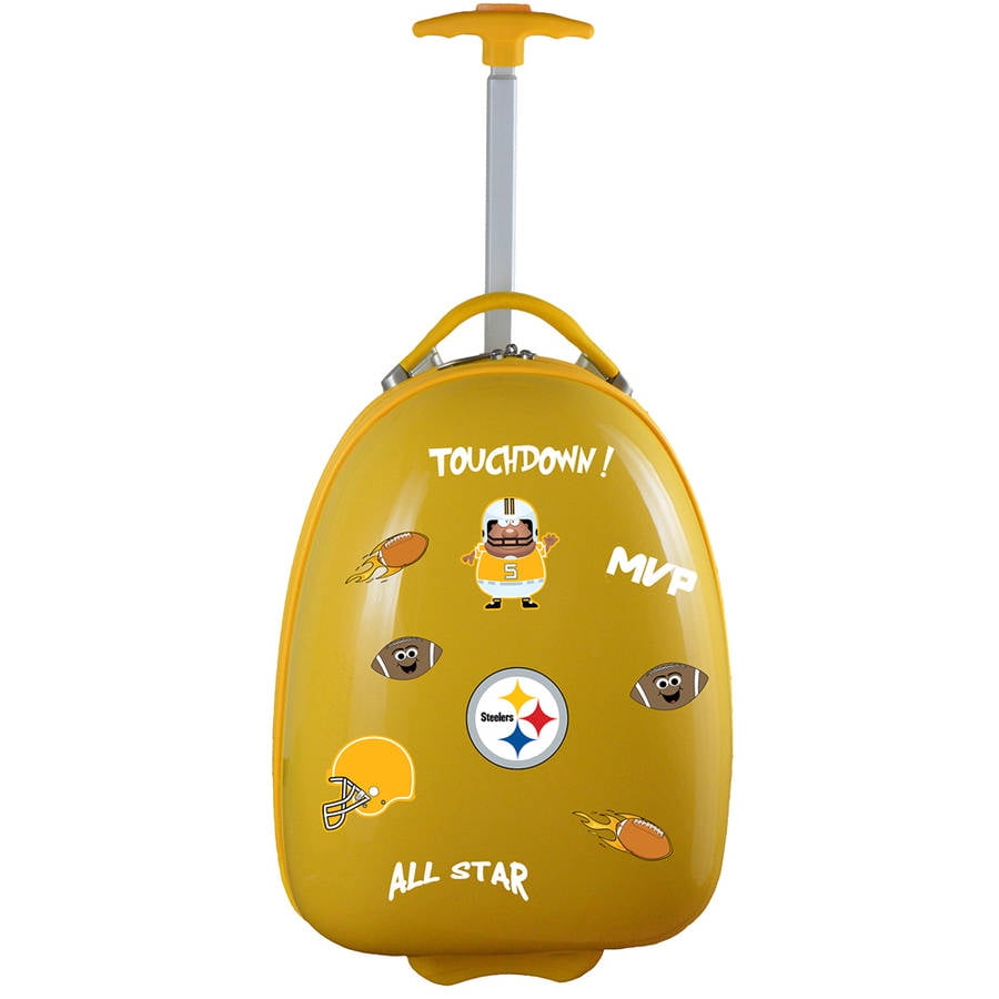 Mojo Licensing Kids Customizable Luggage Pod, Pittsburgh Steelers