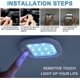 thumbnail image 5 of Car Interior LED Ceiling Light,8 Colors Rechargeable Wireless Car Ceiling Light,With Voice Control Function for Car, Truck, Closet, Cabinet, Camping, 5 of 5