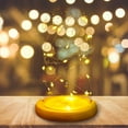 thumbnail image 4 of KAKOWELY Creative Night Light LED Bedside Lamp Glass Dome Table Lamp without Battery,7.87"X3.94"X3.94", 4 of 5