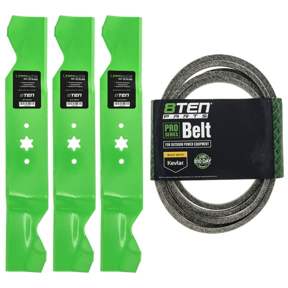 8TEN Deck Kit Blade Belt for Cub Cadet RZT54 MTD ZTL54 Z6600 54 inch MK1007808