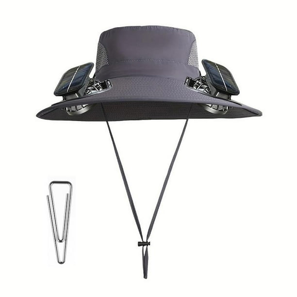 Hogar y jardín, Decoración de otoño, Ventiladores, Sombrero de pesca al aire libre con ventilador solar Sombrero para el sol para hombre con ventilador solar Sombreros de pesca Sombrero de abanico un