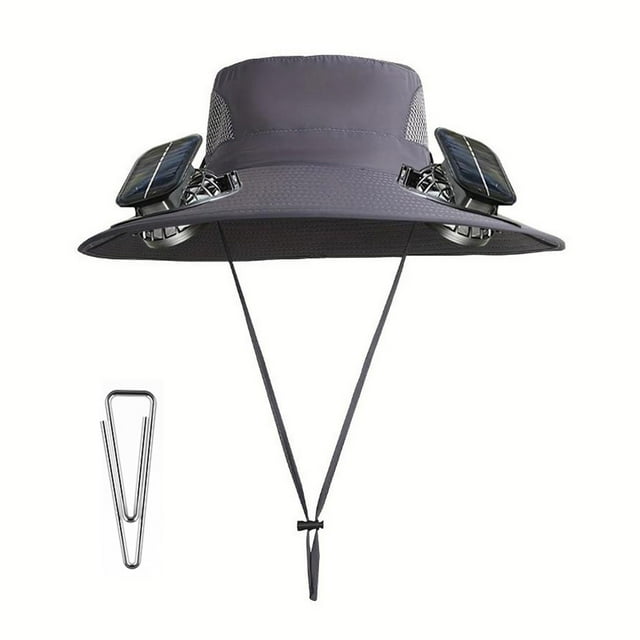 Hogar y jardín, Decoración de otoño, Ventiladores, Sombrero de pesca al aire libre con ventilador solar Sombrero para el sol para hombre con ventilador solar Sombreros de pesca Sombrero de abanico un
