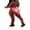 Red Strip, variant on Women's Sexy Butt Button Back Flap Jumpsuit Long Sleeve Romper Full Bodysuit Pajamas One Piece Sleepwear