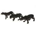 thumbnail image 4 of 5Pcs Black Leopard Model Animal Figure kids children toy Set, Home Decoration, Collection, 4 of 8