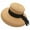 Khaki, variant on Dyfzdhu Hats For Women Summer Black Straw Hat Outdoor Fashion Womens Girls Straw Beach Sun Hat