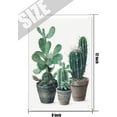 thumbnail image 5 of Cactus Metal Tin Sign Cactus with Flowers in Mexican Floral Pot Poster Cactus Bathroom Wall Decor Boho Painting Tropical Green Plant Prickly Tin Sign for Home Decorations 12x8 Inch, 5 of 6