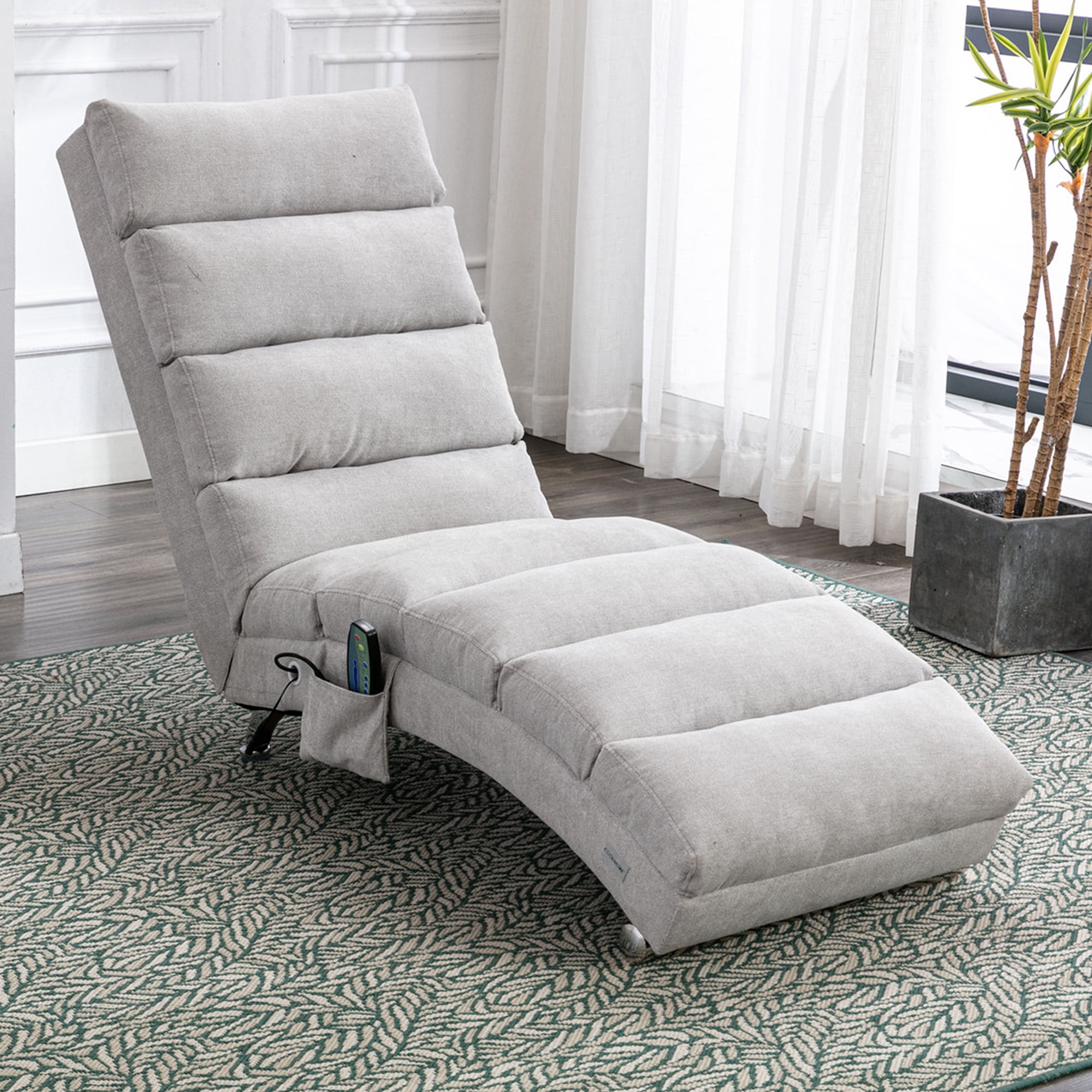 paproos Massage Chaise Lounge, Indoor Ergonomic Electric Massage Long