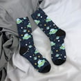 thumbnail image 5 of Pofeuu Galaxy With Ufo Print Crew Socks, Adult Running Hiking Socks for Youth and Adult, 5 of 6