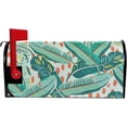 thumbnail image 5 of GZHJMY Summer Tropical Green Banana Palm Leaves Magnetic Mailbox Cover Standard Size Mailbox Wraps MailWraps Post Letter Box Cover Garden Yard 21 x 18 in Home Decor, 5 of 7
