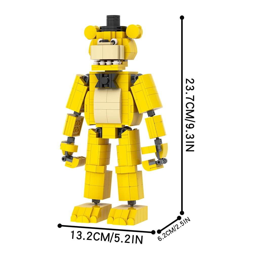 MOOXI Five Nights Golden Fredy Action Figures Building Blocks Toys,FNAF Classic Horror Game Building Set,Halloween Birthday Gifts for Boys and Girls(474pcs)