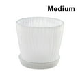 thumbnail image 2 of kurtrusly Modern Decorative Flower Pots Easy To Maintain Various Colors And Sizes transparent M pot+M tray 1Set, 2 of 6
