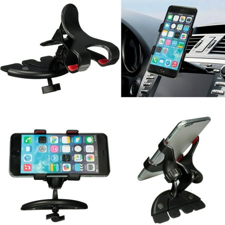 - Universal 360° Rotation Car CD Slot Holder Mobile Phone Mount Stand Cradle for iPhone for Smart Cell Phone