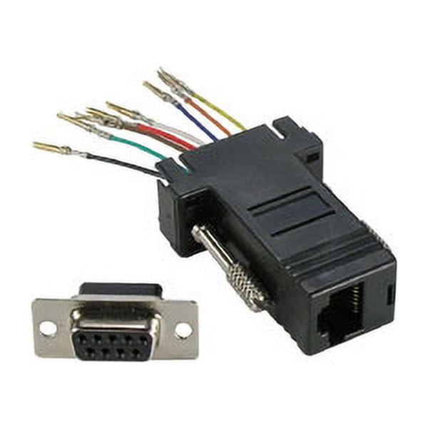 ACCL DB9 Female to RJ45 Modular Adapter, Black, 1 Pack - Walmart.com