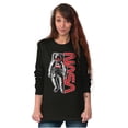 thumbnail image 4 of Retro Astronaut NASA Worm Logo Unisex Plus Size Long Sleeve Tee Shirt Brisco Brands 3X, 4 of 5