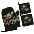 thumbnail image 2 of Cute Cartoon Oven Mitts Pot Holders Set Non-Slip Cooking Kitchen Gloves Washable Heat Resistant Oven Gloves For Microwave Bbq Baking Grilling-Kitchen Accessories, 2 of 5
