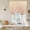 Orange, variant on Sage Green Ombre Tie Up Curtains 45 Inches Long, Kitchen Window Curtains Over Sink, Farmhouse Stripes Modern Abstract Art Small Window Curtains Shade Balloon Curtains Valances for Bedroom 34"x45"