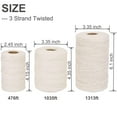 thumbnail image 4 of XKDOUS 1035ft Butchers Twine, 100% Cotton Food Safe Cooking Twine Kitchen Twine String, 2mm Natural White Butcher Twine for Meat and Roasting, Trussing Poultry, Bakes Twine & Crafting, 4 of 5