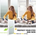 thumbnail image 2 of DKTIE 17.7" x 78.7" Wide Reeded Glass Window Privacy Film, Frosted Window Vinyl, Day and Night Privacy UV Blocking Window Film with Installation Tools for Home Office, 2 of 8
