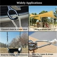 thumbnail image 5 of 50-Pack Heavy-Duty Spring Snap Hooks - 2" 500LB Capacity Carabiners for Camping, Gym & Outdoor Use - Industrial Steel Quick Links for Hammocks, Swings & Gear, 5 of 6