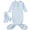 1 Blue with Toy, variant on Knotted Newborn Sleeper for Unisex Baby Boy and Girl, Soft Stretchy Long Sleeve Infant Gowns with Bear Security Blanket Snuggle Toy