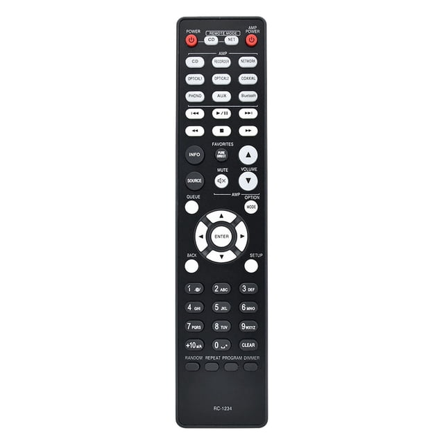 RC-1234 Control Remoto de CD para -600NE DCD-600NE Reemplazo del Control Remoto del Amplificador de Potencia