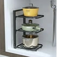 thumbnail image 5 of Cadorn Stainless Steel Pot Pan Organizer Rack, Multi-Layer Under Sink Storage Shelf for Kitchen Cabinet Space Utilization, 5 of 6