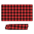 thumbnail image 2 of Kdxio Buffalo Plaid Red Black Print Large Gaming Mouse Pad,Non-Slip Base,Water Resist Keyboard Pad for Gamer,Office & Home,29.5 x 15.8 in, 2 of 9
