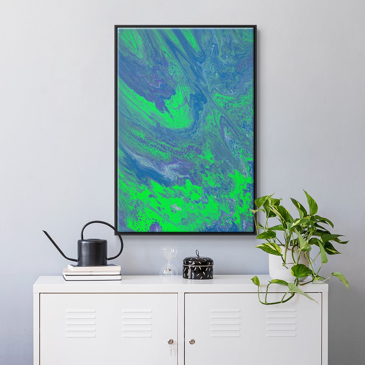 M93 Framed Premium Gallery Wrapped Canvas - Ready to Hang - 17 x 25 - Black Floating Frame