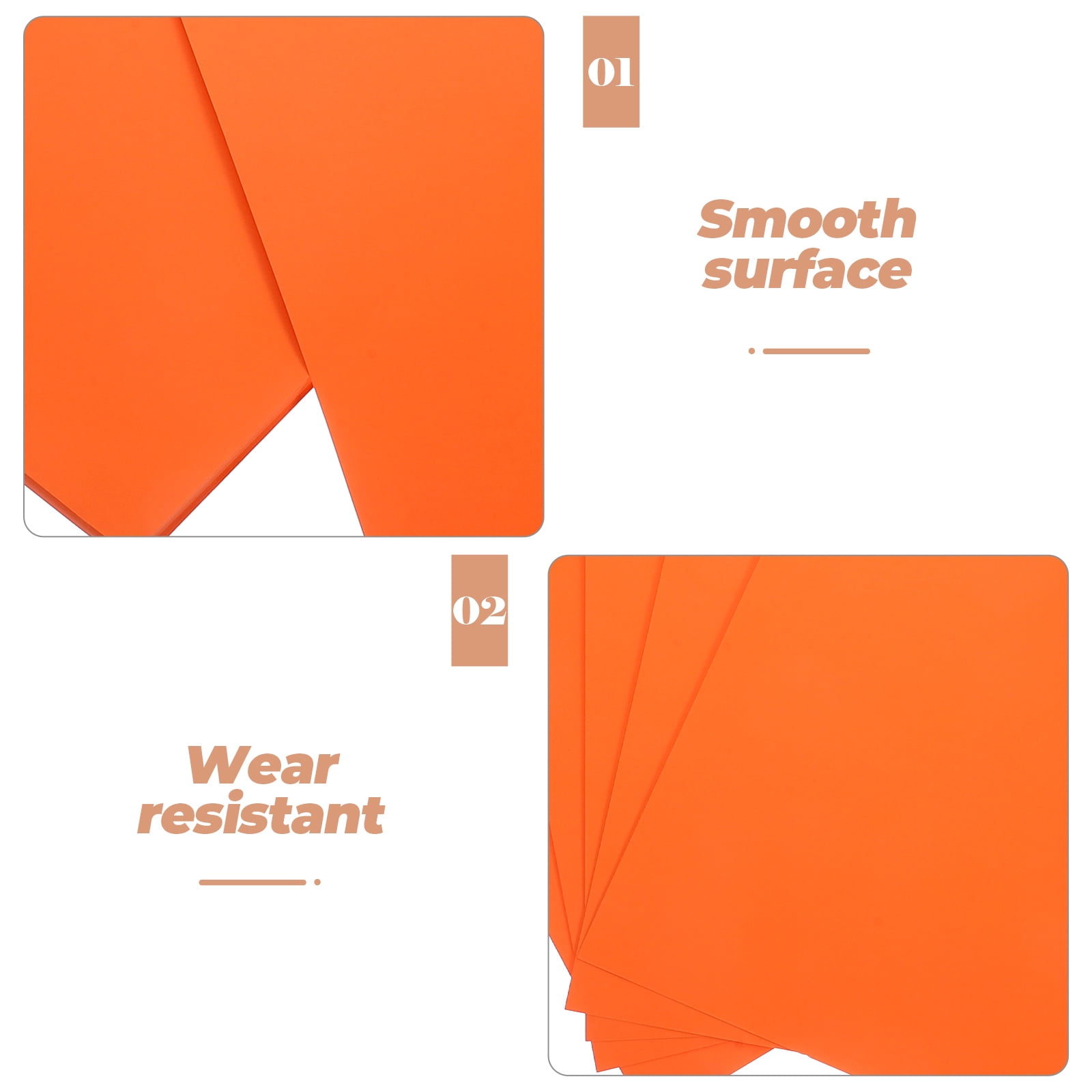 Worgeous  50 Sheets A4 Craft Paper Colored Construction Card Stock Child Orange